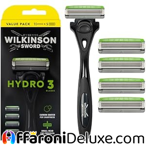 Wilkinson Sword Hydro 3 Confezione con 1 rasoio + 4 lame di ricambio