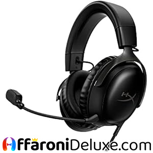 HyperX Cloud III, Cuffie da Gaming, Connessione Cablata a 3,5 mm