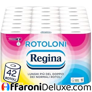 Rotoloni Regina 42 Maxi Rotoli di Carta Igienica