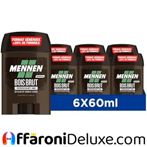 Mennen Natural Force Deodorante di origine naturale uomo 48H stick largo senza alcool anti tracce