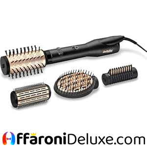 BaByliss Big Hair Luxe, Spazzola ad aria da 650W con 4 accessori