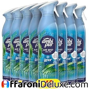 Ambi Pur, 8 Deodorante Ambiente Spray Fragranza Oceano