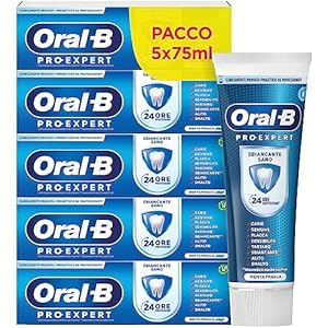 Oral-B Pro-Expert, 5 dentifrici sbiancanti sani 75 ml