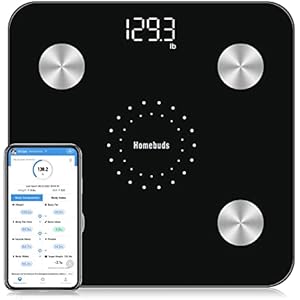 HomeBuds Bilancia pesapersone Bluetooth con calcolo della composizione corporea