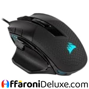 Corsair Nightsword RGB Wired Tunable FPS/MOBA Mouse da Gioco 18.000 DPI