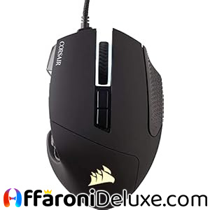 Corsair Scimitar RGB Elite Mouse da Gioco MOBA/MMO con Cavo - 18.000 DPI