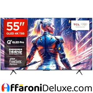 TCL 55T8B, Smart TV QLED 55”, 4K Ultra HD