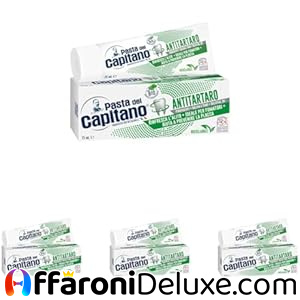 Pasta del Capitano, Dentifricio Antitartaro Bio 4x100 ml