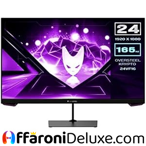 Oversteel KRYPTO Monitor da gioco LED 24'' FullHD