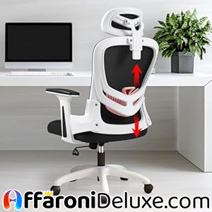 LIMBALAY Sedia Ufficio Ergonomica con Supporto Lombare