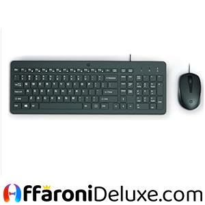HP 150 Combo Tastiera e Mouse con cavo USB da 100 cm