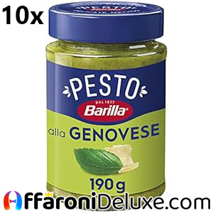 Barilla 10x Pesto alla Genovese con Basilico Fresco Italiano e Parmigiano Reggiano