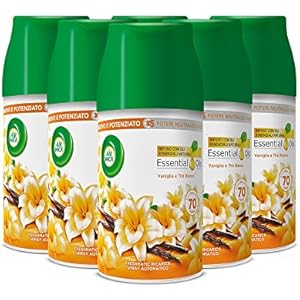 Airwick Freshmatic Ricariche Vaniglia e Thè Bianco, 6 deodoranti per ambienti da 250 ml