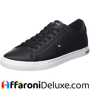 Tommy Hilfiger Essential Leather Detail Vulc, Sneaker vulcanizzate Uomo