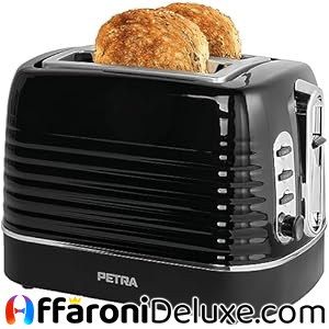 Petra PT5573BLKVDE Tostapane a 2 scomparti 1050W