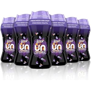Lenor Unstoppables Profumo per il bucato Freschezza Violetta 6 x 195g