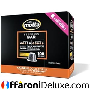 Caffè Motta Espresso Bar 100 capsule Compatibili con Nespresso