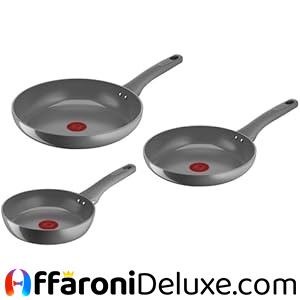 Lagostina Risorsa, Set 3 Padelle Antiaderenti 20, 24 e 28 cm