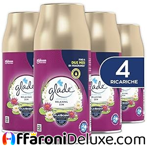Glade Automatic Spray Ricarica, 4x Profumatore per Ambienti