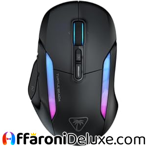 Turtle Beach Kone II Air, Mouse da gaming RGB wireless ed ergonomico