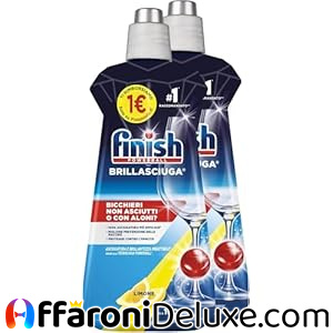 Finish Brillantante Lavastovigli Lemon 500 ml (Confezione da 2)