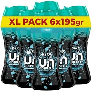 Lenor Unstoppables Profumatore Bucato Lavatrice Fresh 6 x 195g