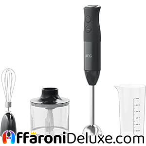 AEG HB4-1-6GG Frullatore a immersione con accessori, potenza 600 W, 10 velocità