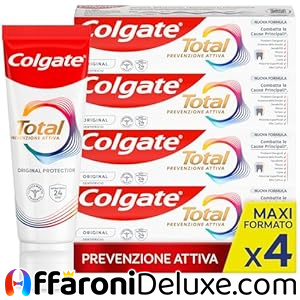 Colgate Total 4x Dentifricio con Ingredienti Antibatterici da 100 ml