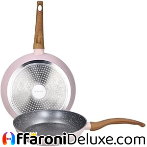 Tognana Pepper Bamboo, Set 2 padelle 24/28 cm, alluminio