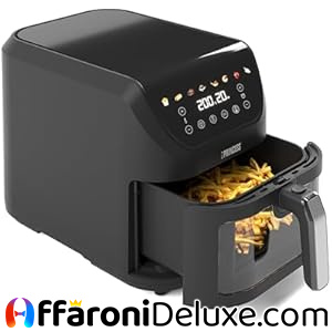Princess SlimFry Airfryer, 8L Capacità, 2000W, 8 Programmi