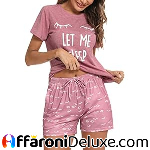 Uniexcosm Pigiama due pezzi da donna