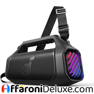 soundcore Boom 2 Plus Cassa Bluetooth Potente per esterni, 140W, 2+2 canali stereo, BassUp 2.0, Bluetooth 5.3, 30W