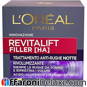 L'Oréal Paris Crema Viso Notte Revitalift Filler 50 ml