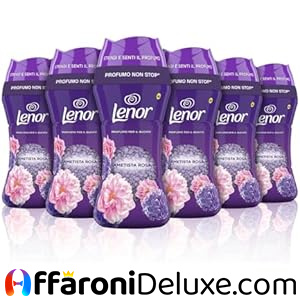 Lenor Profumatore Bucato Lavatrice Ametista Rosa, Maxi Formato 6 x 195g