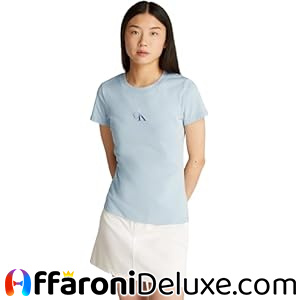 Calvin Klein Gradient Monologo Slim Tee Maglietta da Donna