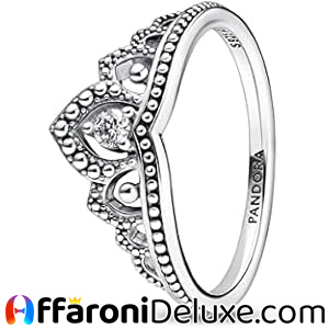 PANDORA Moments Anello regale Tiara in argento