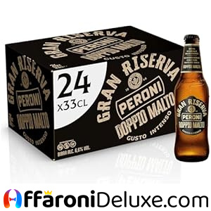 Peroni Gran Riserva Doppio Malto, Cassa con 24 Birre in Bottiglia da 33 cl