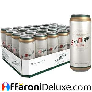 San Miguel Especial, Birra Lattina, Pacco da 24x50cl