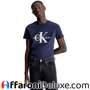 Calvin Klein Core Monologo Slim Tee Magliette a Maniche Corte, Uomo