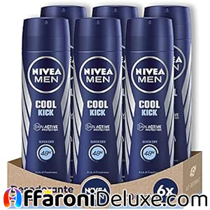 NIVEA Men Cool Kick 6x  200 ML – 6 pezzi