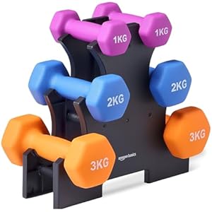 Amazon Basics 6x Manubri con supporto