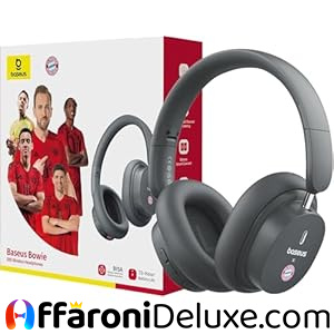 Baseus D05 Cuffie Bluetooth Over Ear sopra l'orecchio con bassi potenti 50 ore di riproduzione