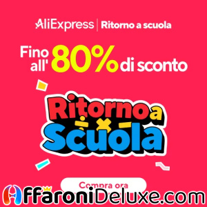 Buoni sconto AliExpress Ritorno a Scuola