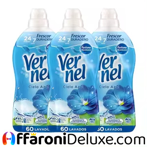 Vernel Ammorbidente Concentrato Sky Blue Aroma – 3x60 (180 Dosi)