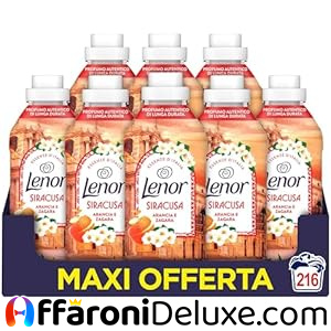 Lenor Ammorbidente Essenze d’Italia – Siracusa, Arancia e Zagara (216 Lavaggi)
