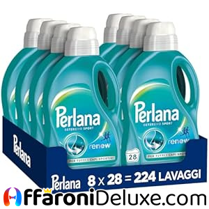Perlana Detersivo Sport 8 confezioni da 28 lavaggi