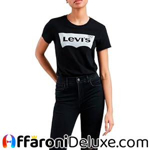 Levi's The Perfect Tee Maglietta Donna con Logo Batwing
