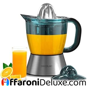 Cecotec Spremiagrumi Elettrico Zitra Steel 40W, 1L