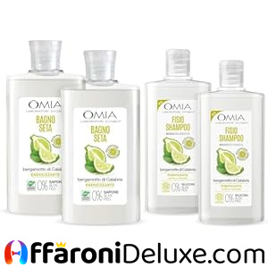 Omia Fisio Shampoo e Bagnoschiuma con Olio di Bergamotto di Calabria, 200ml + 400ml