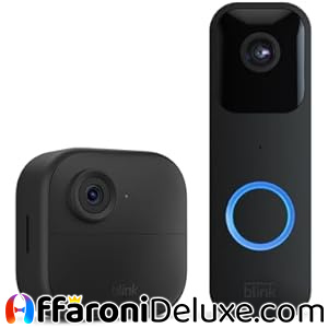 Blink Outdoor 4 + Blink Video Doorbell, Sistema 1 Telecamera con Sync Module Core